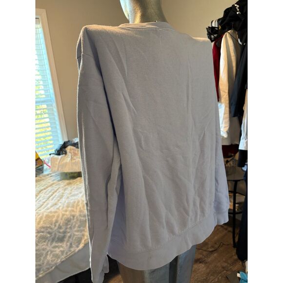 Nike Light Purple Lavender Swoosh Pullover Sweatshirt Size M - Picture 3 of 6